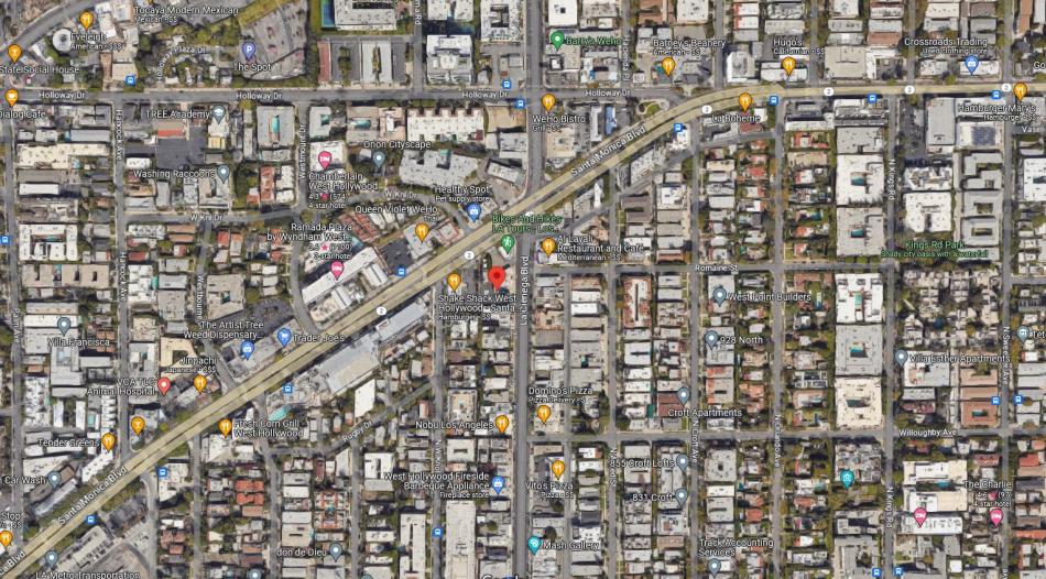 59 apartments with retail pitched for 961 N La Cienega Boulevard in